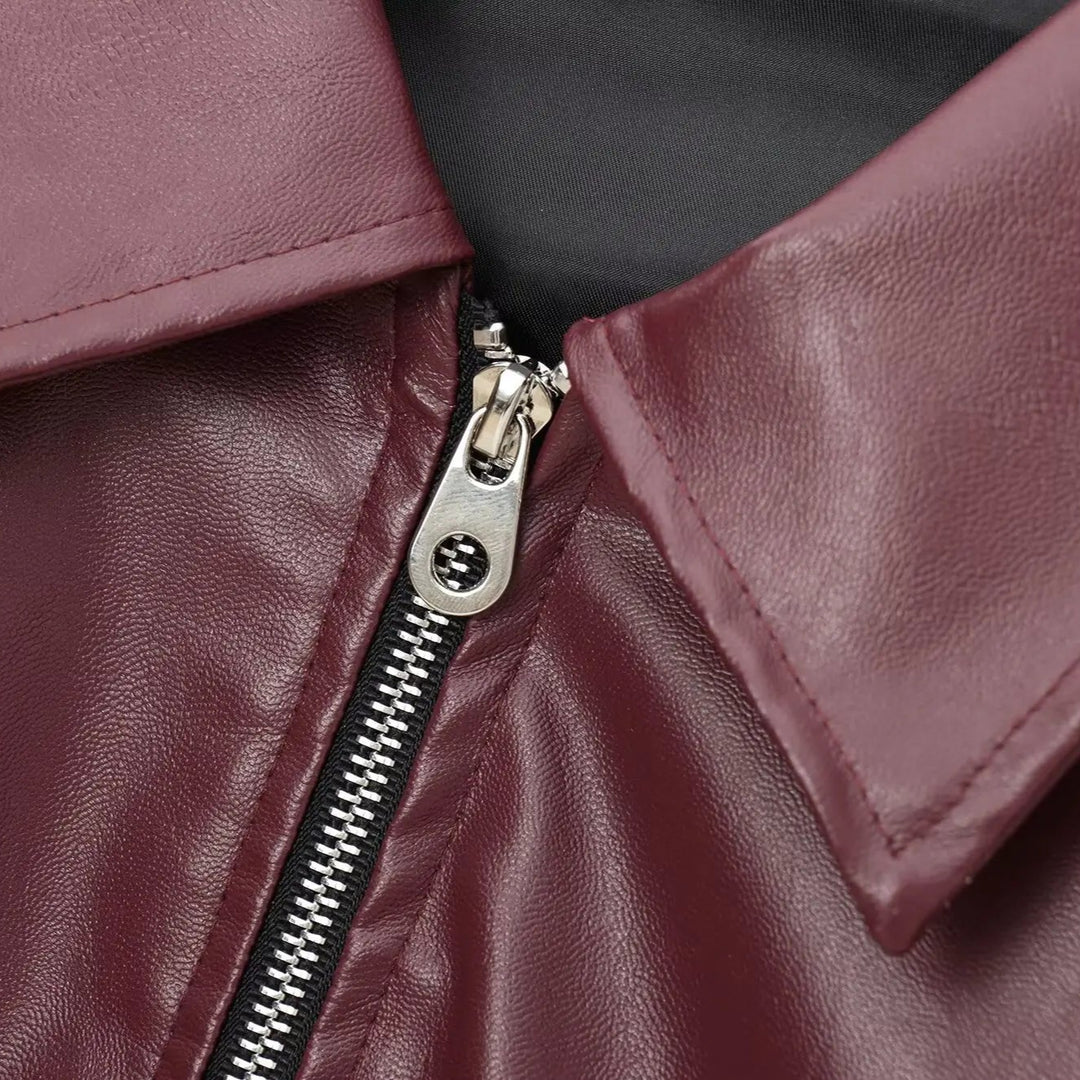 Maeve Faux Leather Jacket