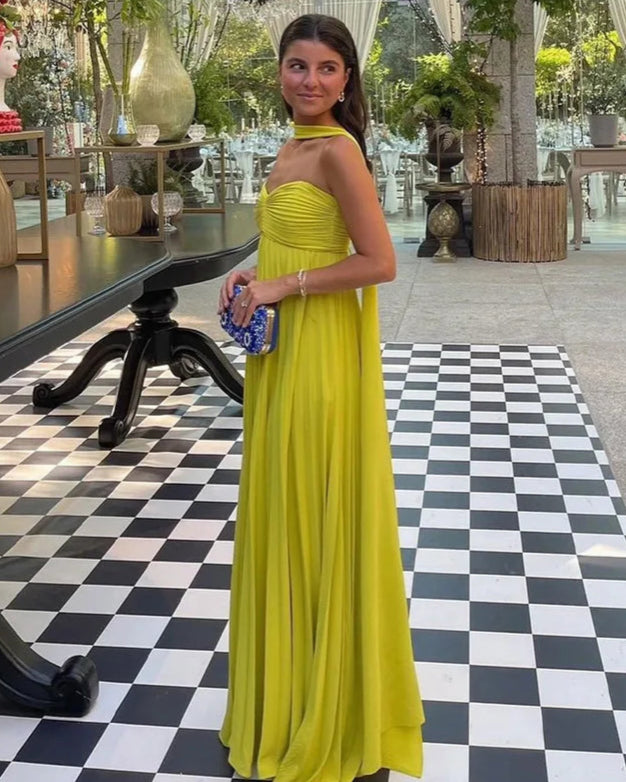 Starting Fresh Strapless Ribbon Maxi Dress