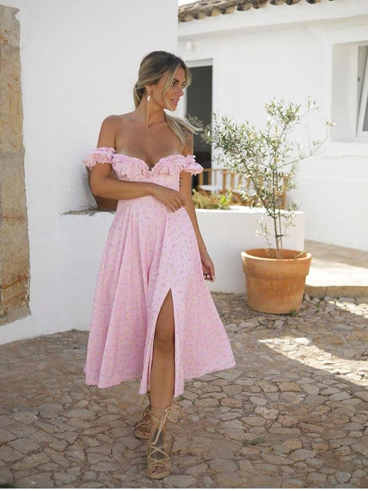 Walk On The Beach Floral Maxi Dress - Bella Chix Co