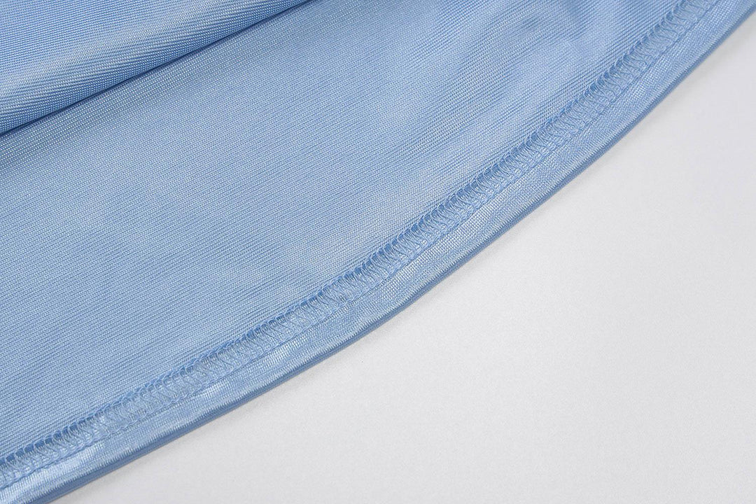 Ladies Ribbon Mini Dress Lace Up Strap Pure Color Streetwear Party Club Elegant Y2K size Skinny Hollow Backless Strapless Sexy - Bella Chix Co