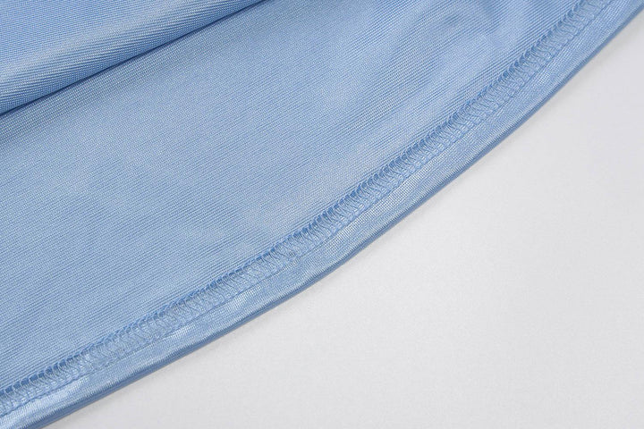 Ladies Ribbon Mini Dress Lace Up Strap Pure Color Streetwear Party Club Elegant Y2K size Skinny Hollow Backless Strapless Sexy - Bella Chix Co