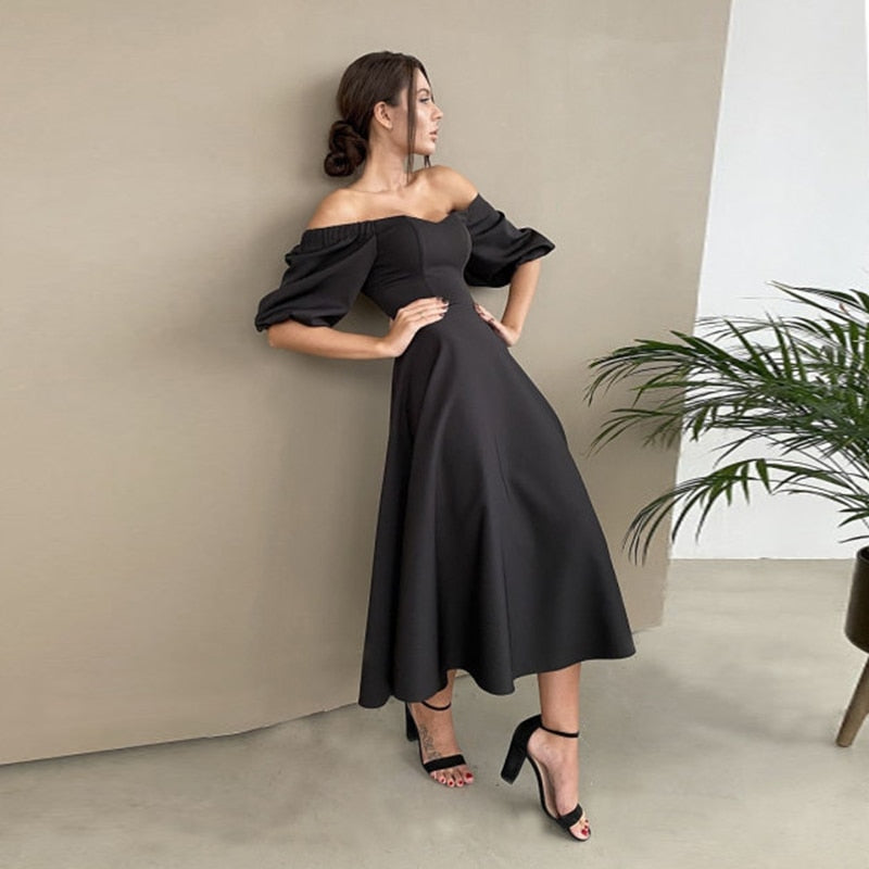 Felix Puff Sleeves Dress