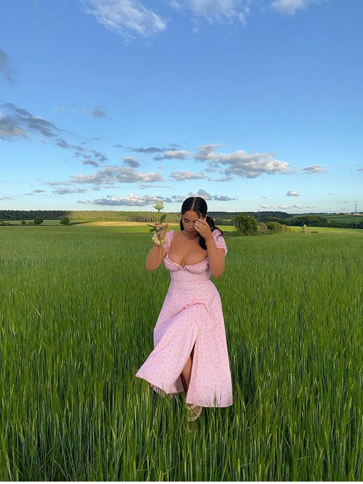 Walk On The Beach Floral Maxi Dress - Bella Chix Co