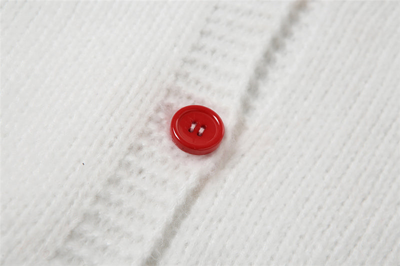 Strawberry Knitted Cardigan
