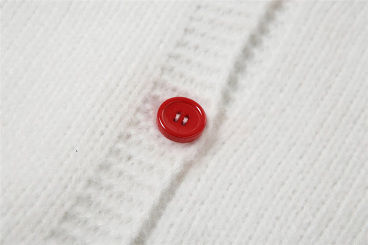 Strawberry Knitted Cardigan