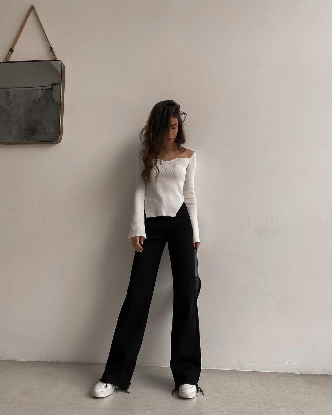 Aloy Knitted Full Sleeve Top - Bella Chix Co