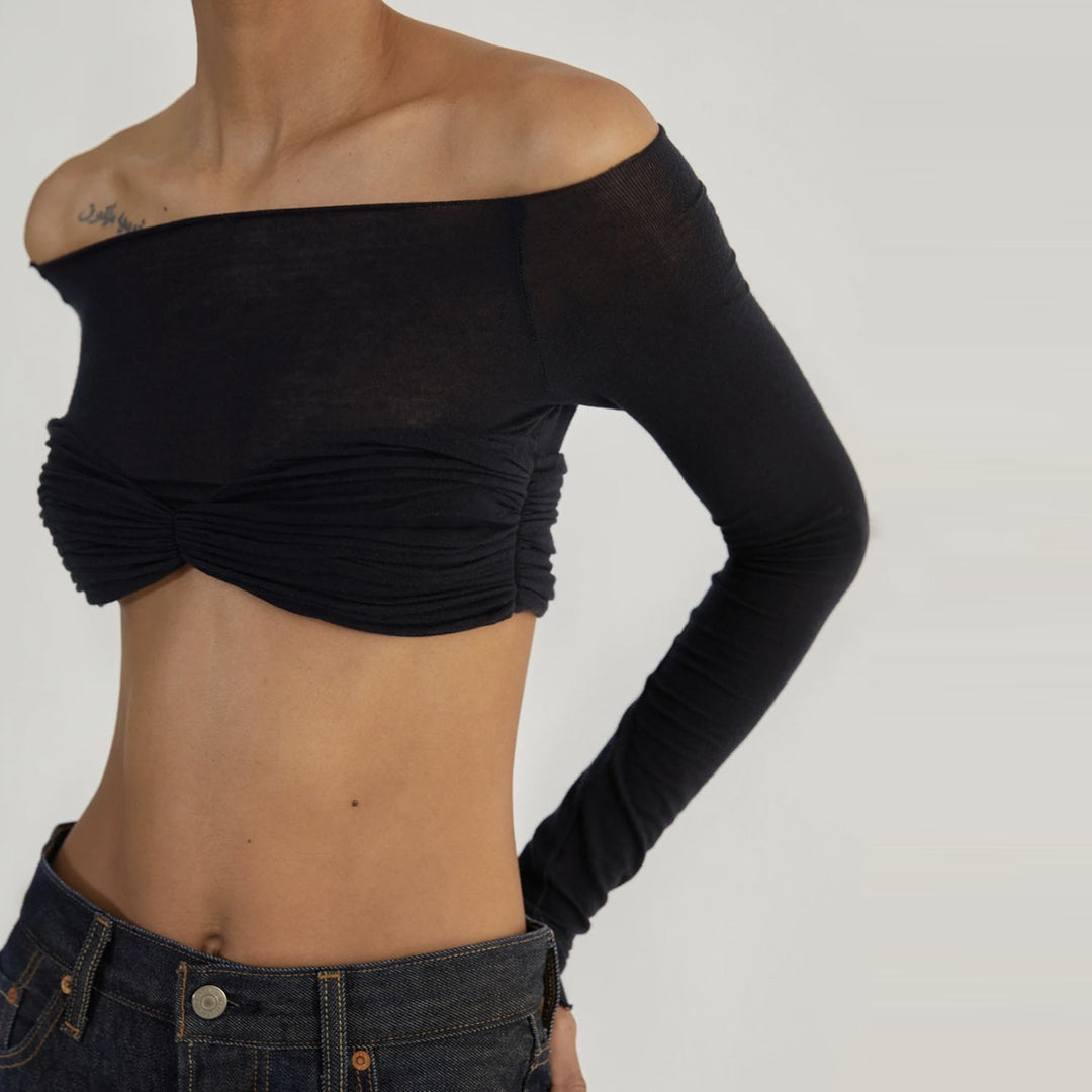 Brett Mesh Crop Top