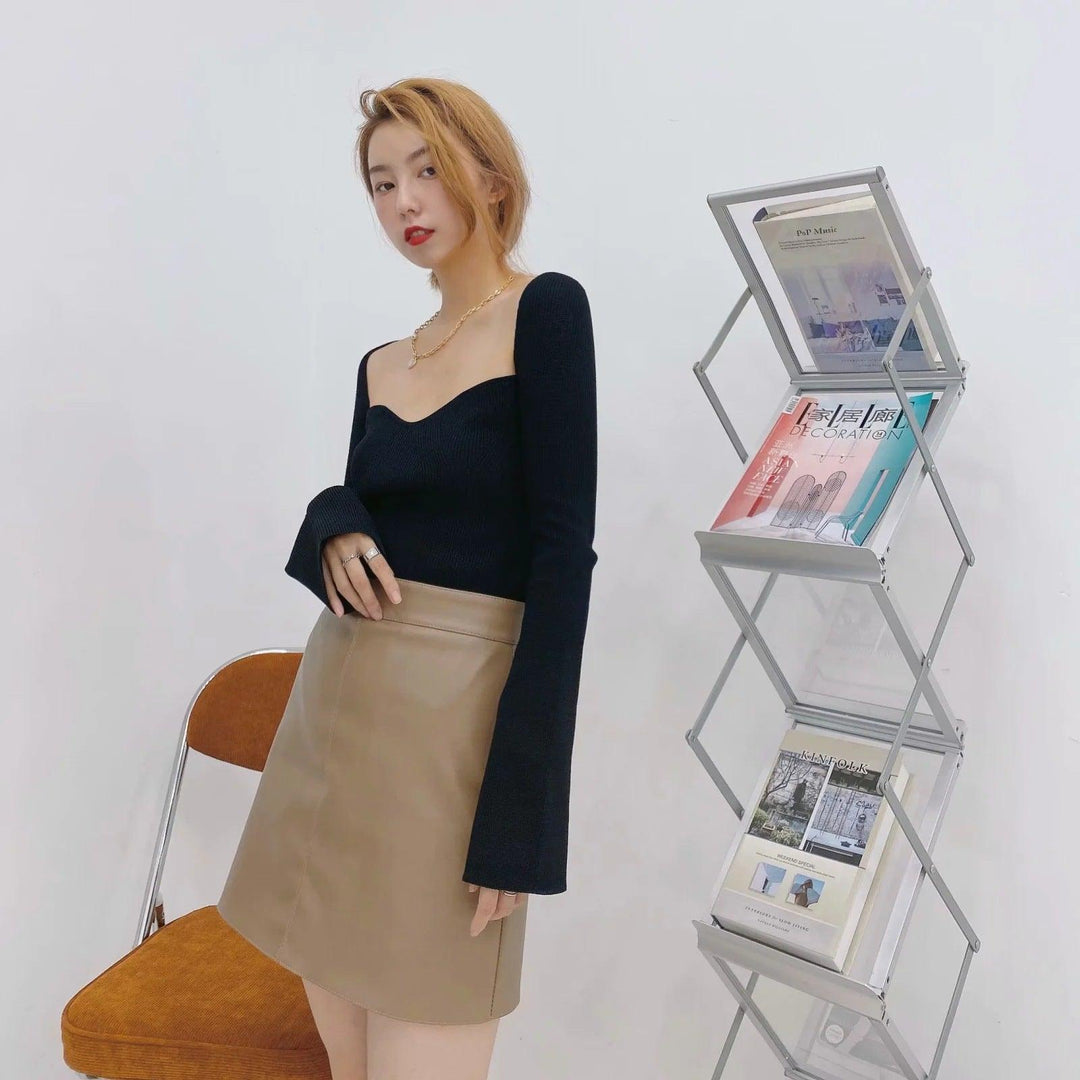 Aloy Knitted Full Sleeve Top - Bella Chix Co