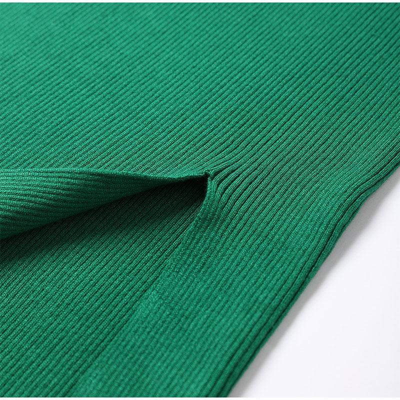 Wincia Knitted Slit Bodycon Dress - Bella Chix Co