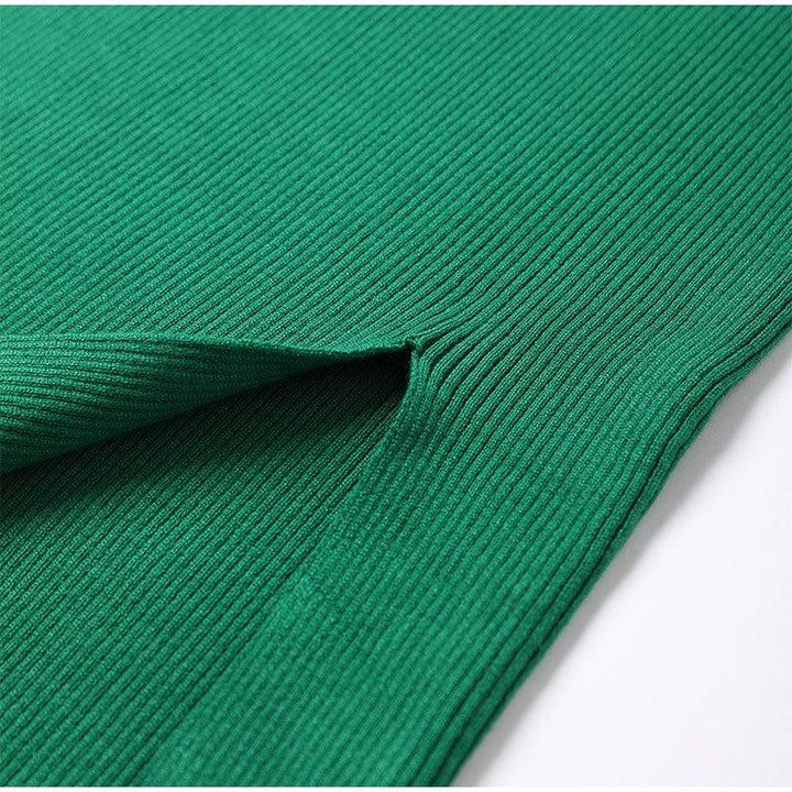 Wincia Knitted Slit Bodycon Dress - Bella Chix Co