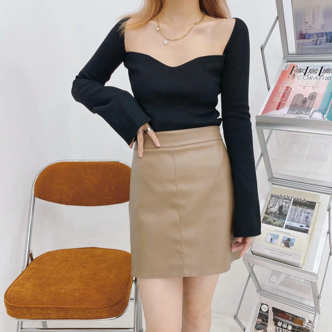 Aloy Knitted Full Sleeve Top - Bella Chix Co