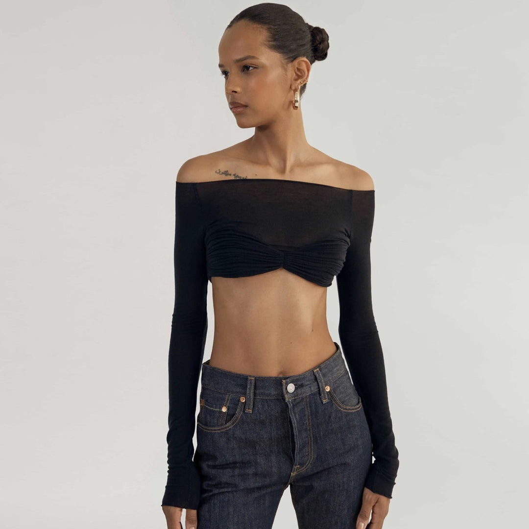 Brett Mesh Crop Top