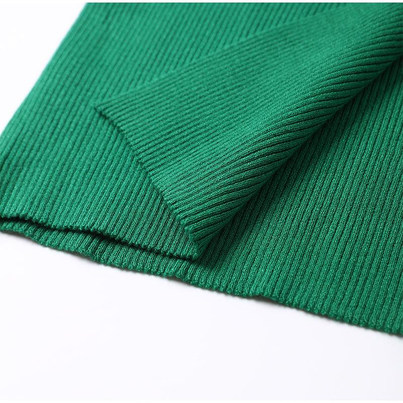 Wincia Knitted Slit Bodycon Dress - Bella Chix Co