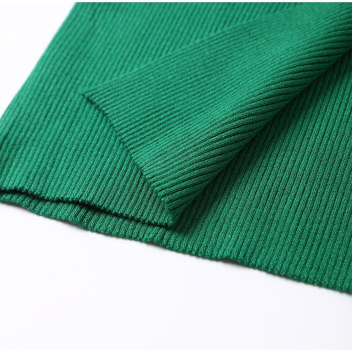 Wincia Knitted Slit Bodycon Dress - Bella Chix Co