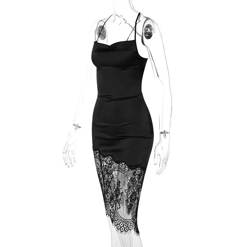 Camilla Lace Up Dress - Bella Chix Co