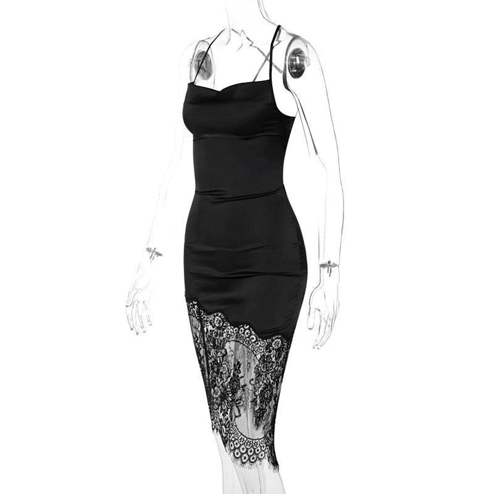 Camilla Lace Up Dress - Bella Chix Co