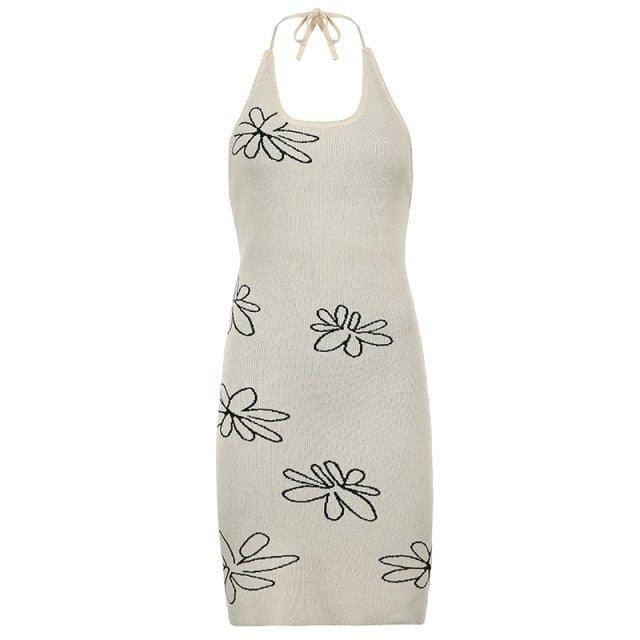 Gemma Backless Halter Dress - Bella Chix Co