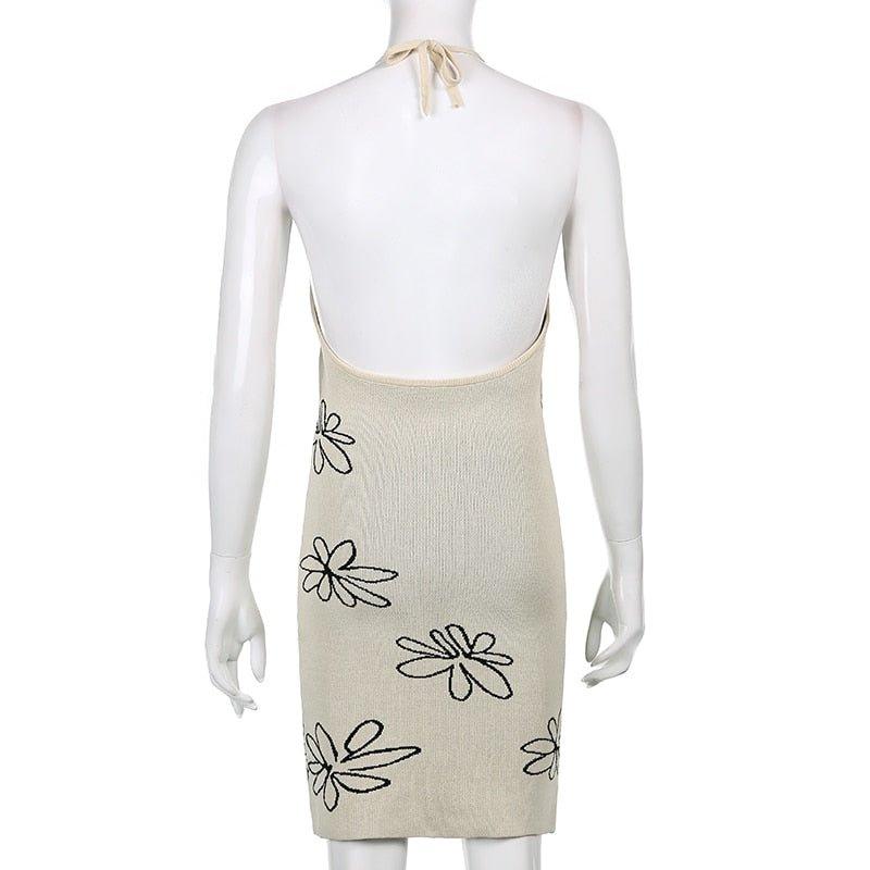 Gemma Backless Halter Dress - Bella Chix Co