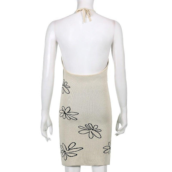 Gemma Backless Halter Dress - Bella Chix Co