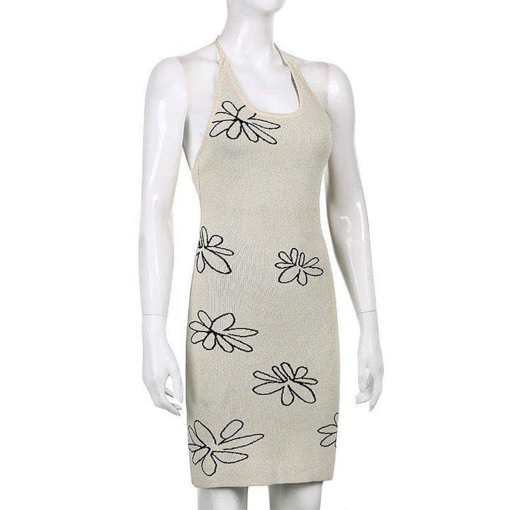 Gemma Backless Halter Dress - Bella Chix Co