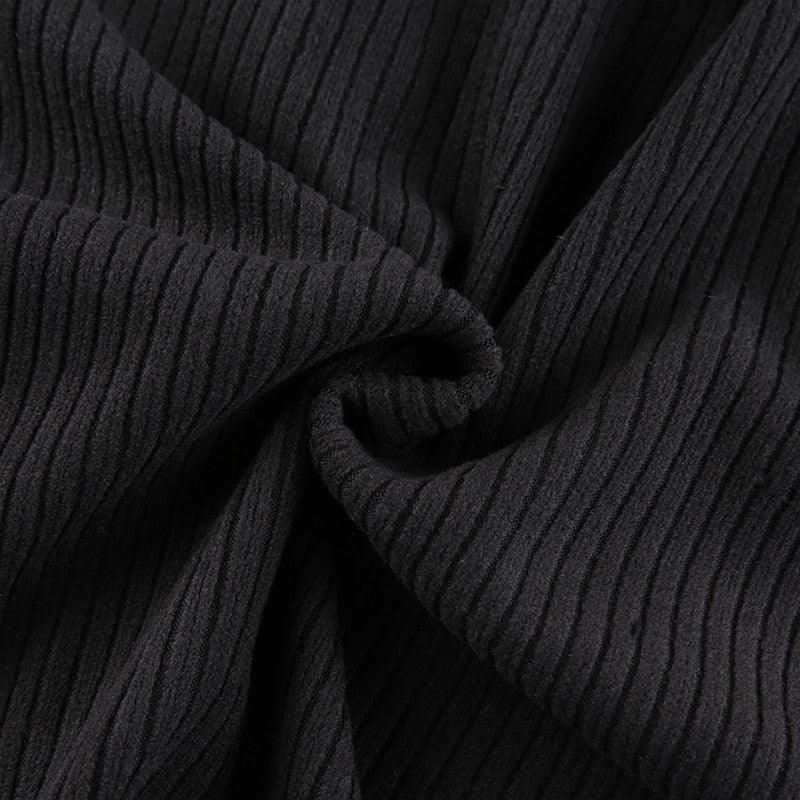 Ive Black Tie Up Dress - Bella Chix Co