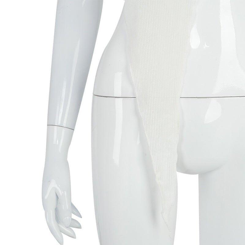 The "V" Halter Crop Top - Bella Chix Co