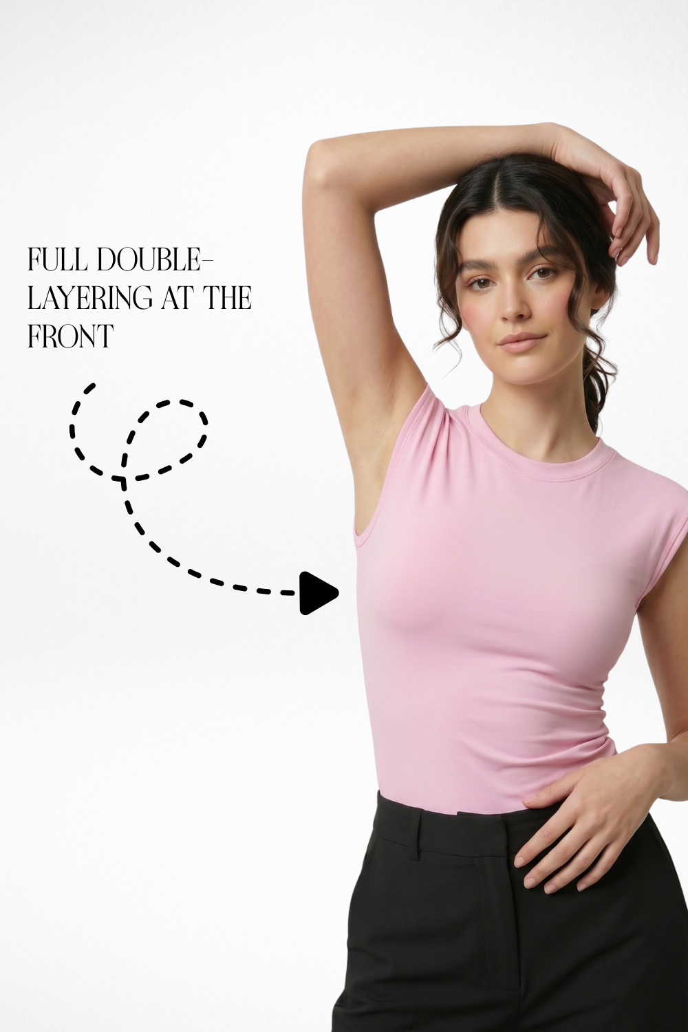 Muse Backless Inbuilt Bra Top - Blush Pink