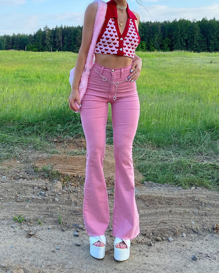 Blushing Bell-Bottoms Jeans