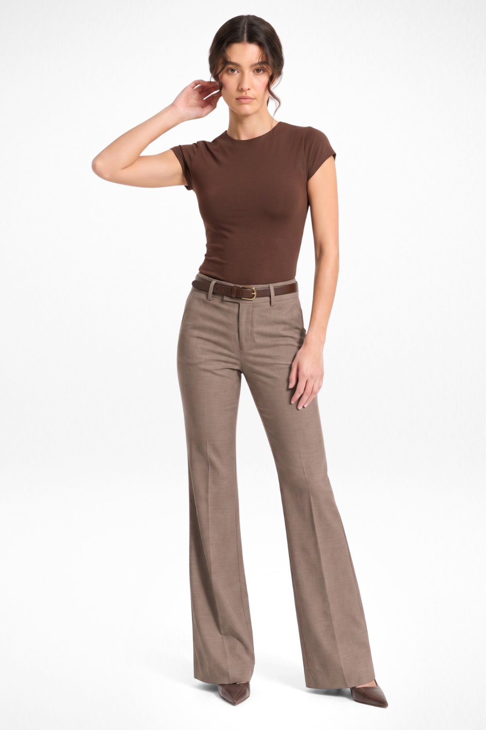 Forge Formal Bootcut Trousers - Mauve