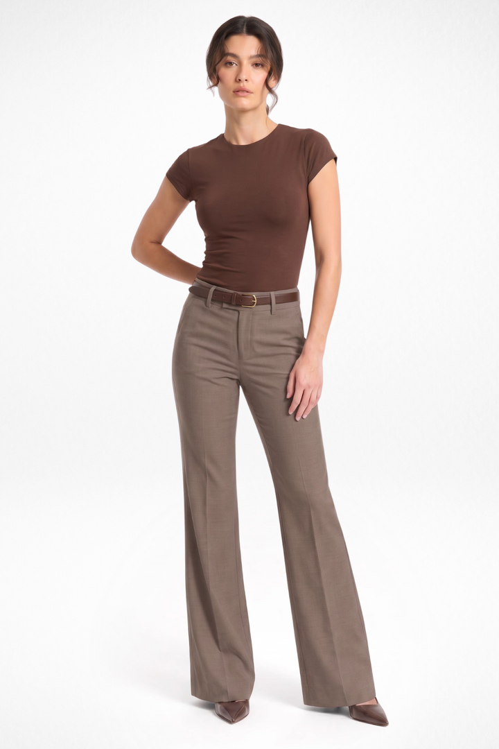 Forge Formal Bootcut Trousers - Mauve