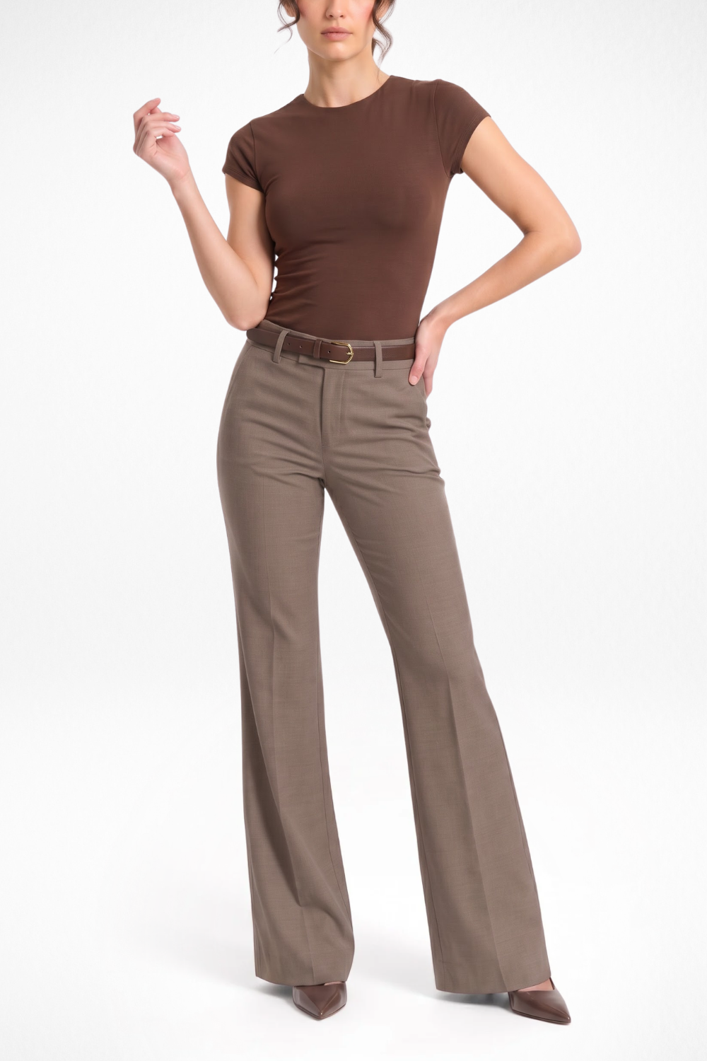Forge Formal Bootcut Trousers - Mauve