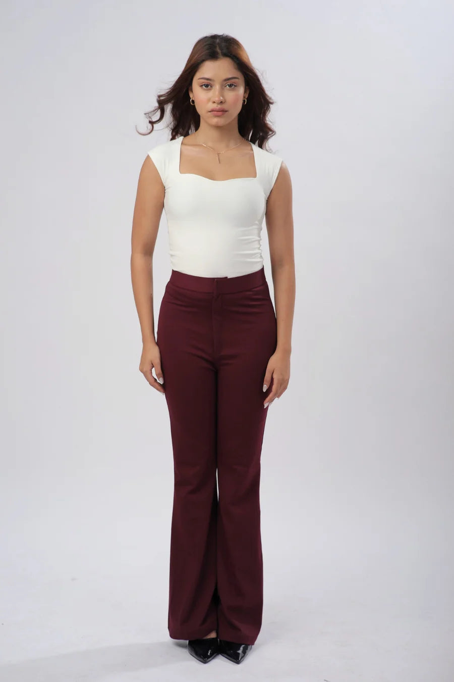 Sia Sweetheart Neckline Top - Egg White