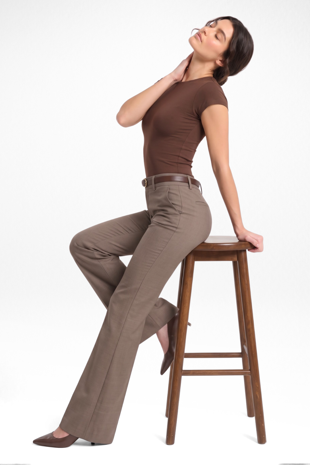 Forge Formal Bootcut Trousers - Mauve