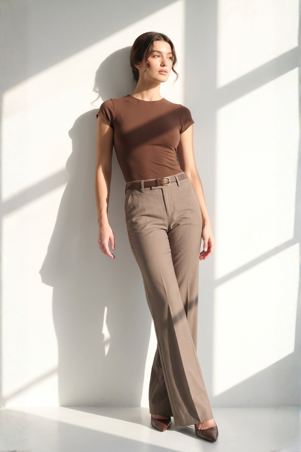 Forge Formal Bootcut Trousers - Mauve