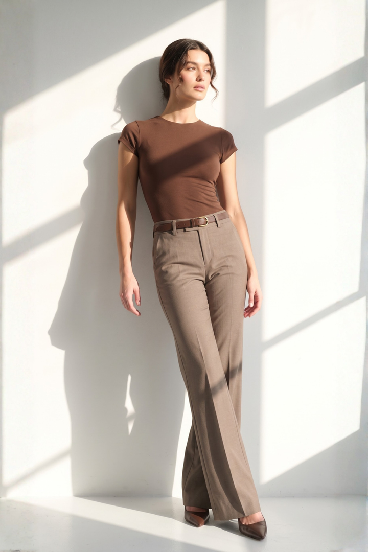 Forge Formal Bootcut Trousers - Mauve