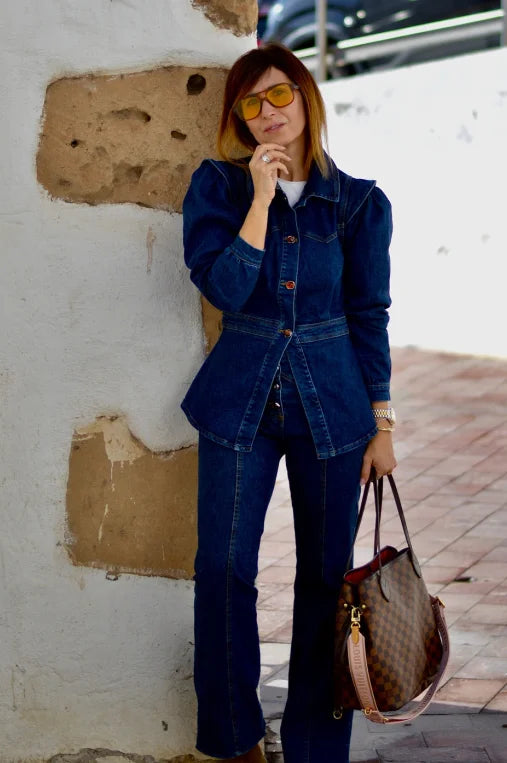 Darian Denim Jacket Pants Set
