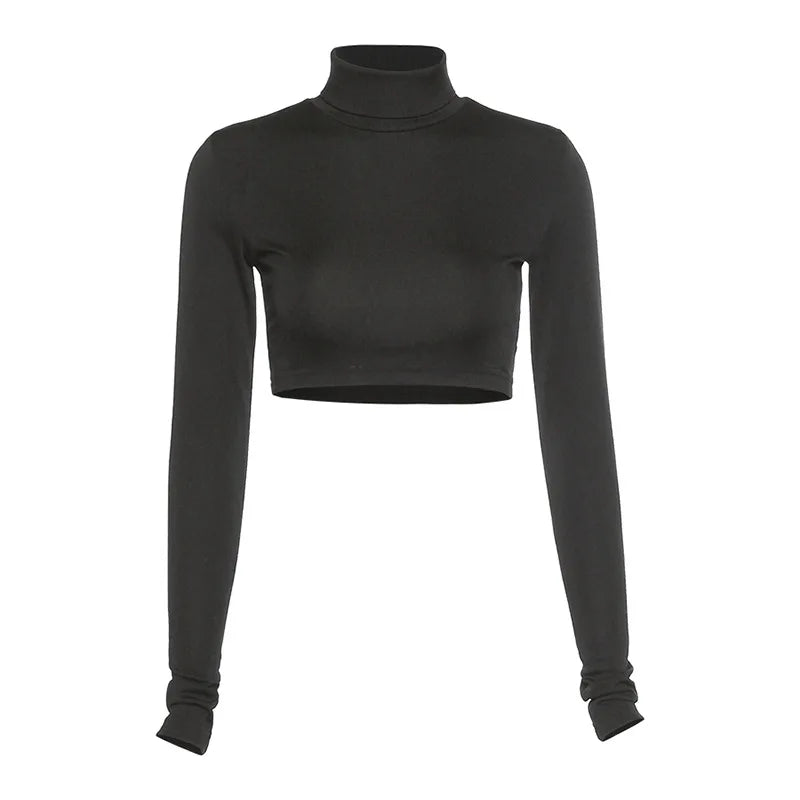 Estrella Turtleneck Crop Top