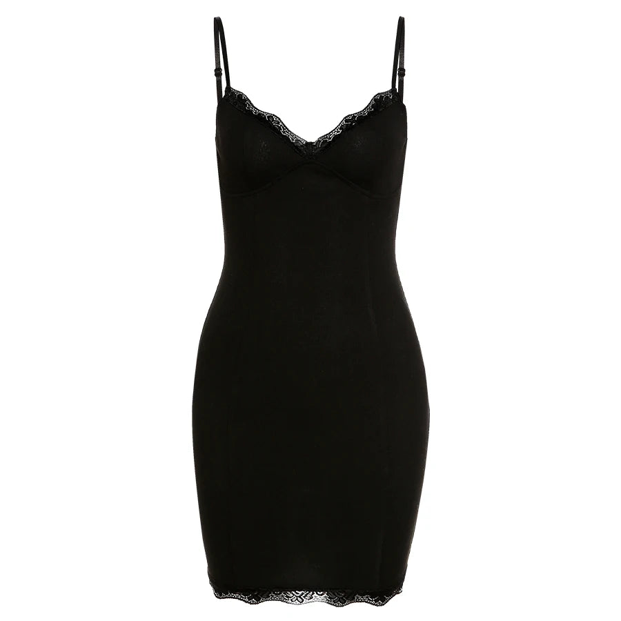 Noir Niche Lace Cami Dress