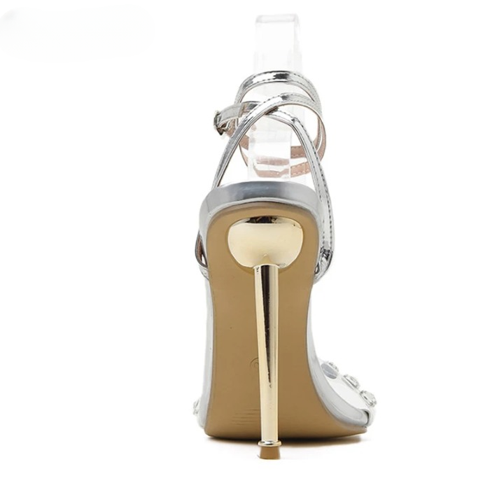 Adaya Crystal Strap High Heels