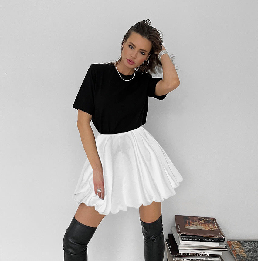 Twirl Tales Pleated A Line Mini Skirt