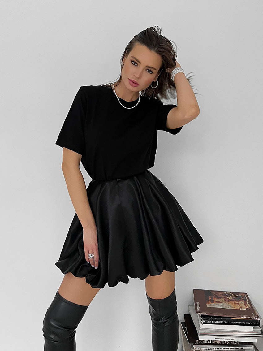 Twirl Tales Pleated A Line Mini Skirt