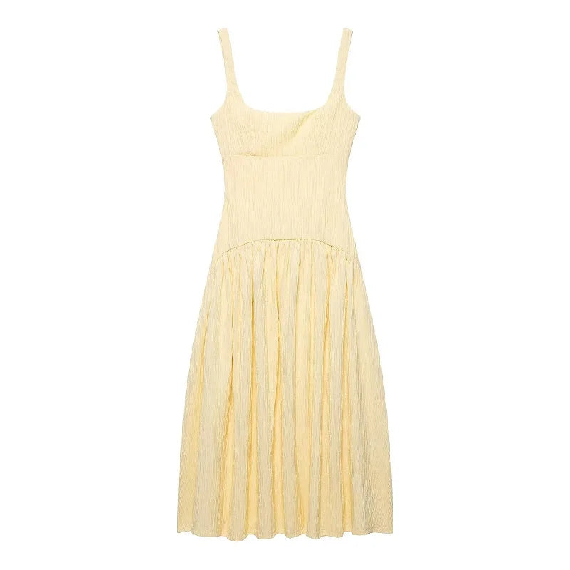 Country Belle Pleated Midi Dress