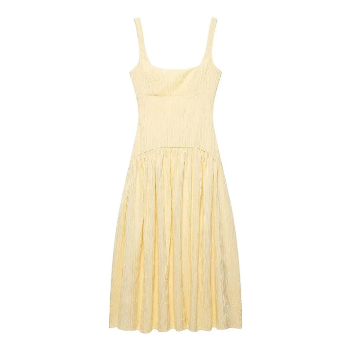 Country Belle Pleated Midi Dress