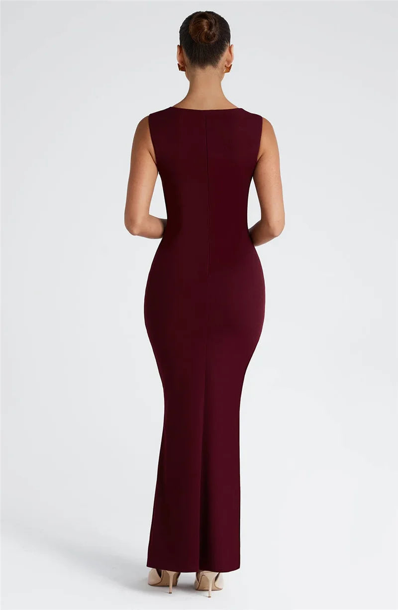 Salina Square Neck Maxi Dress