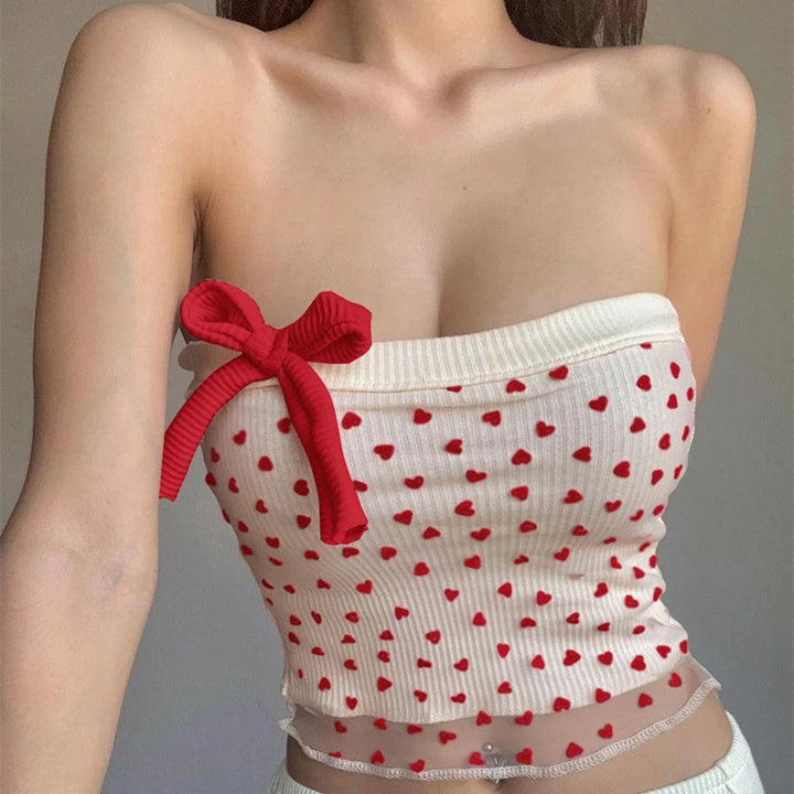 Natalee Printed Mesh Top