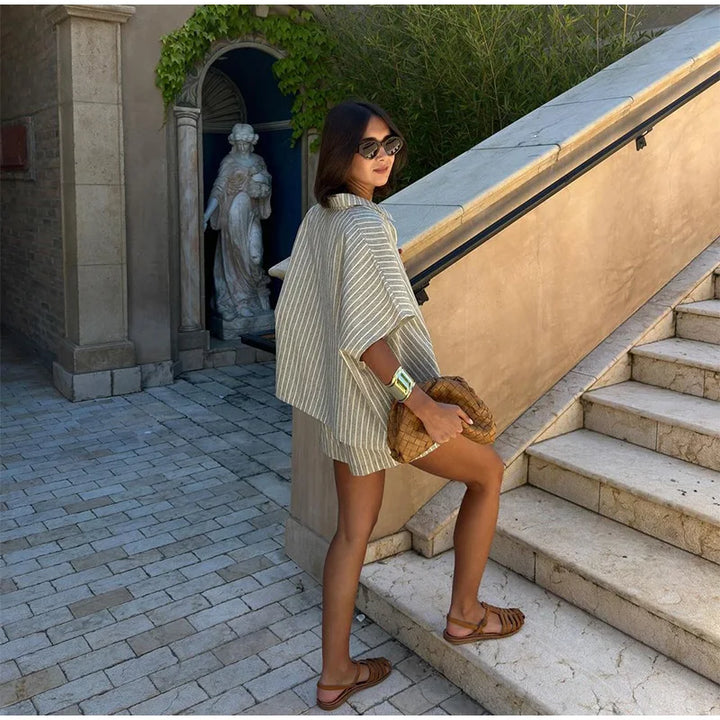 Shilo Striped Shorts Set