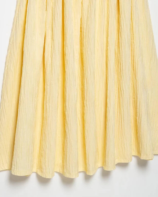 Country Belle Pleated Midi Dress