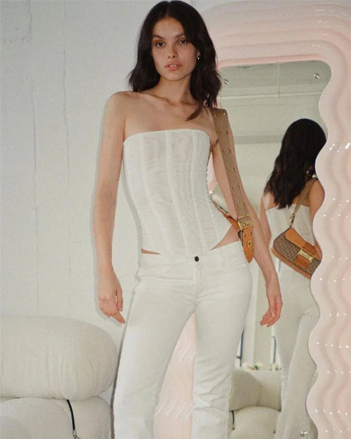 Dinah Mesh Corset Top