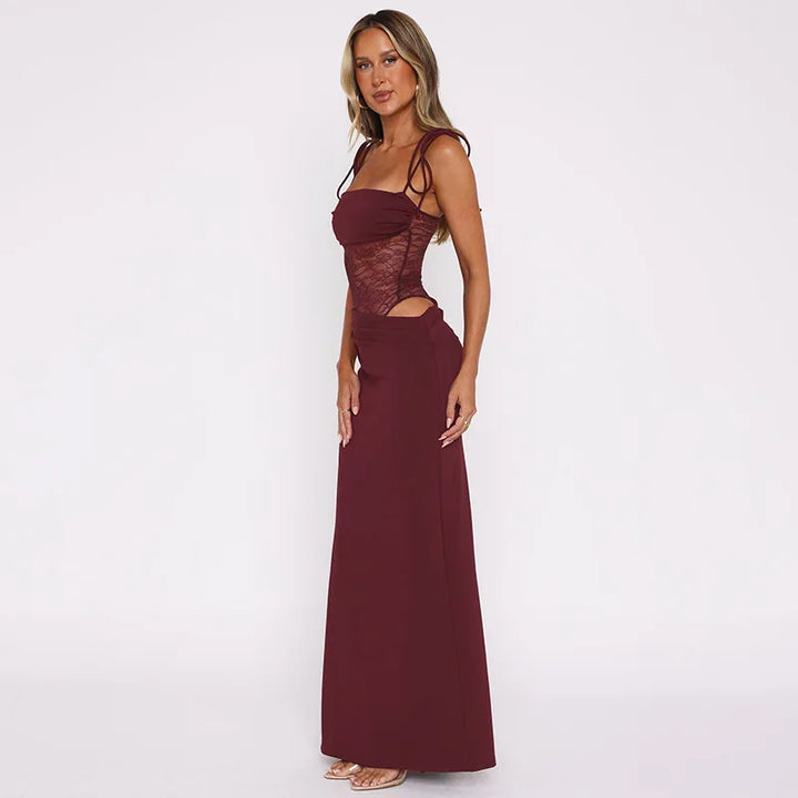 Rylin Lace Cut Out Maxi Dress