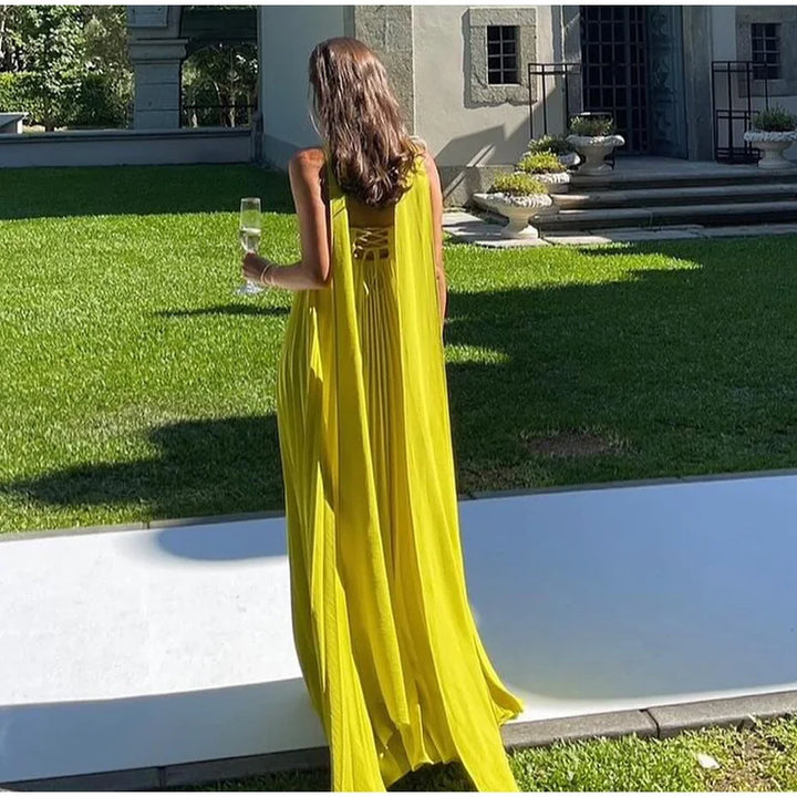 Starting Fresh Strapless Ribbon Maxi Dress